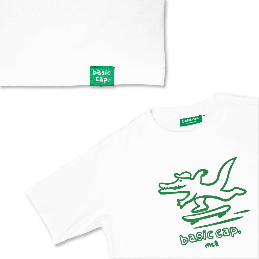 Crocodile T-shirt - White.