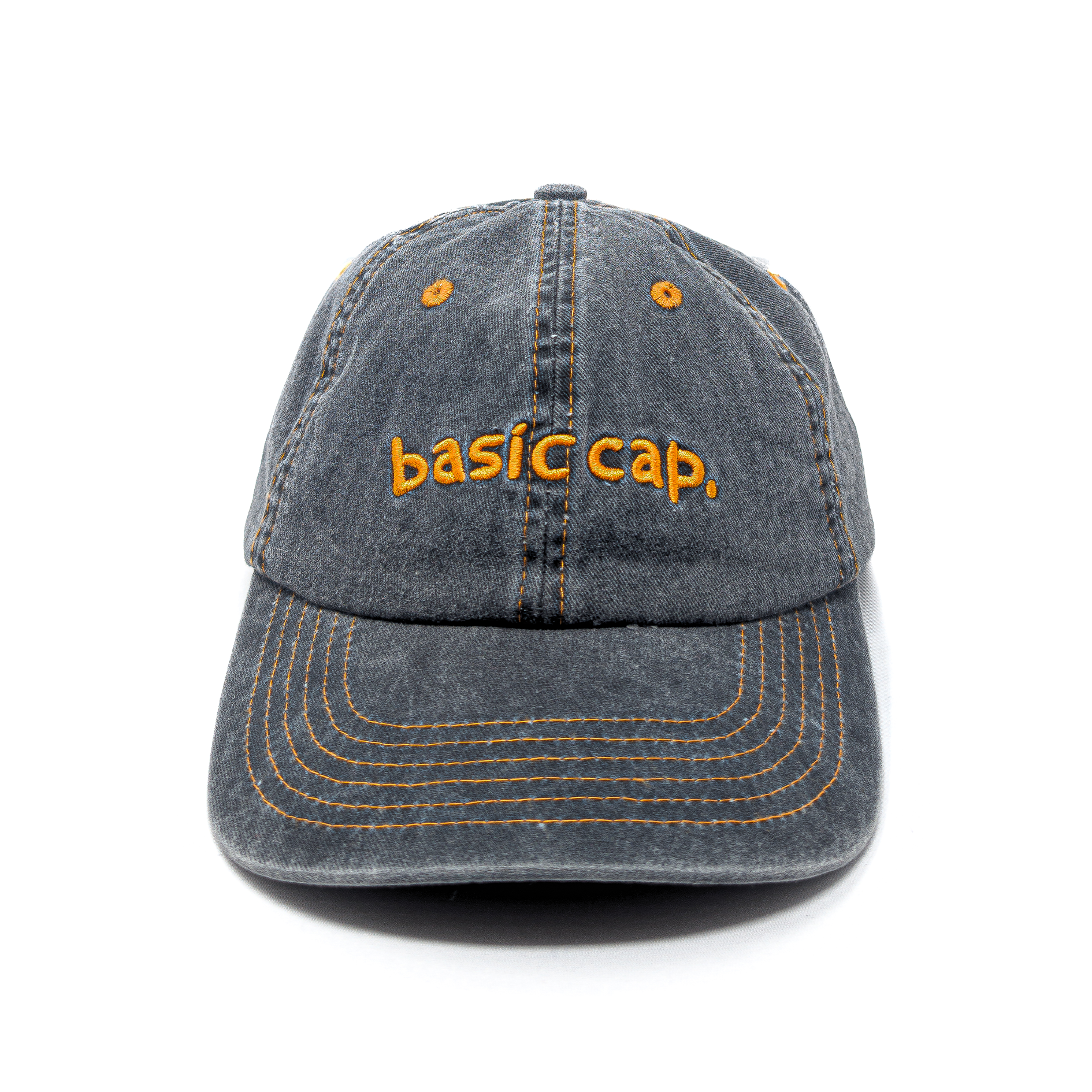 Basic Cap Script Cap - Washed Jean – basic cap