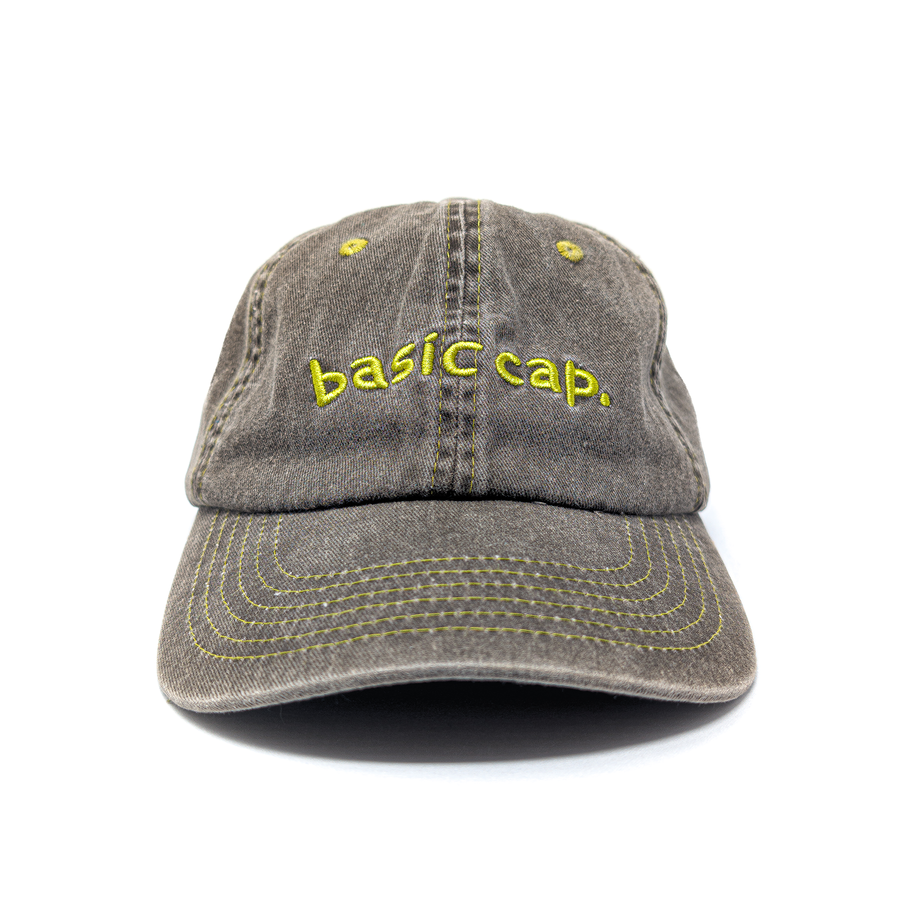 Basic Cap Basic Cap Script Cap - Washed Brown – basic cap
