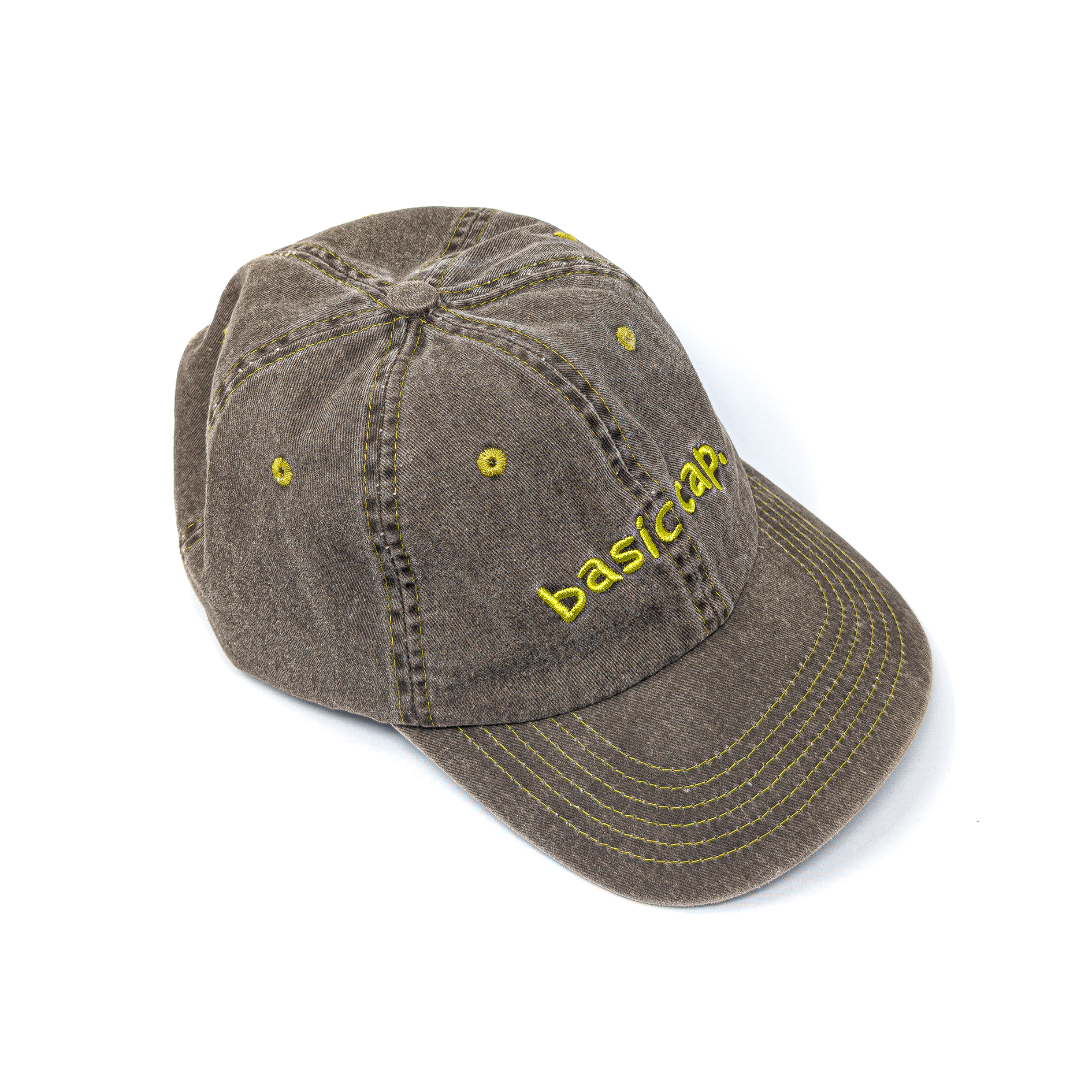 Basic Caps Cheaps Basic Cap Script Cap - Washed Brown – basic cap
