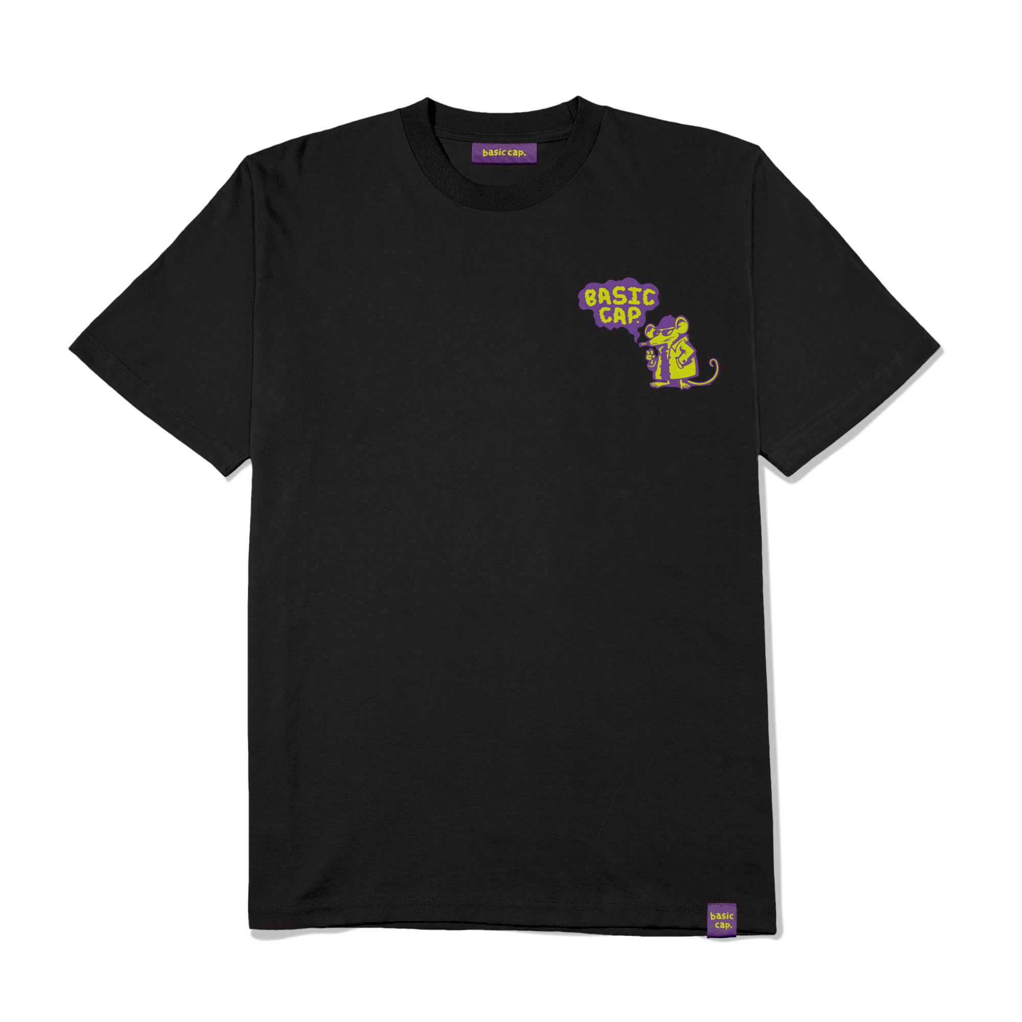 Smoky Rat T-Shirt - Black.