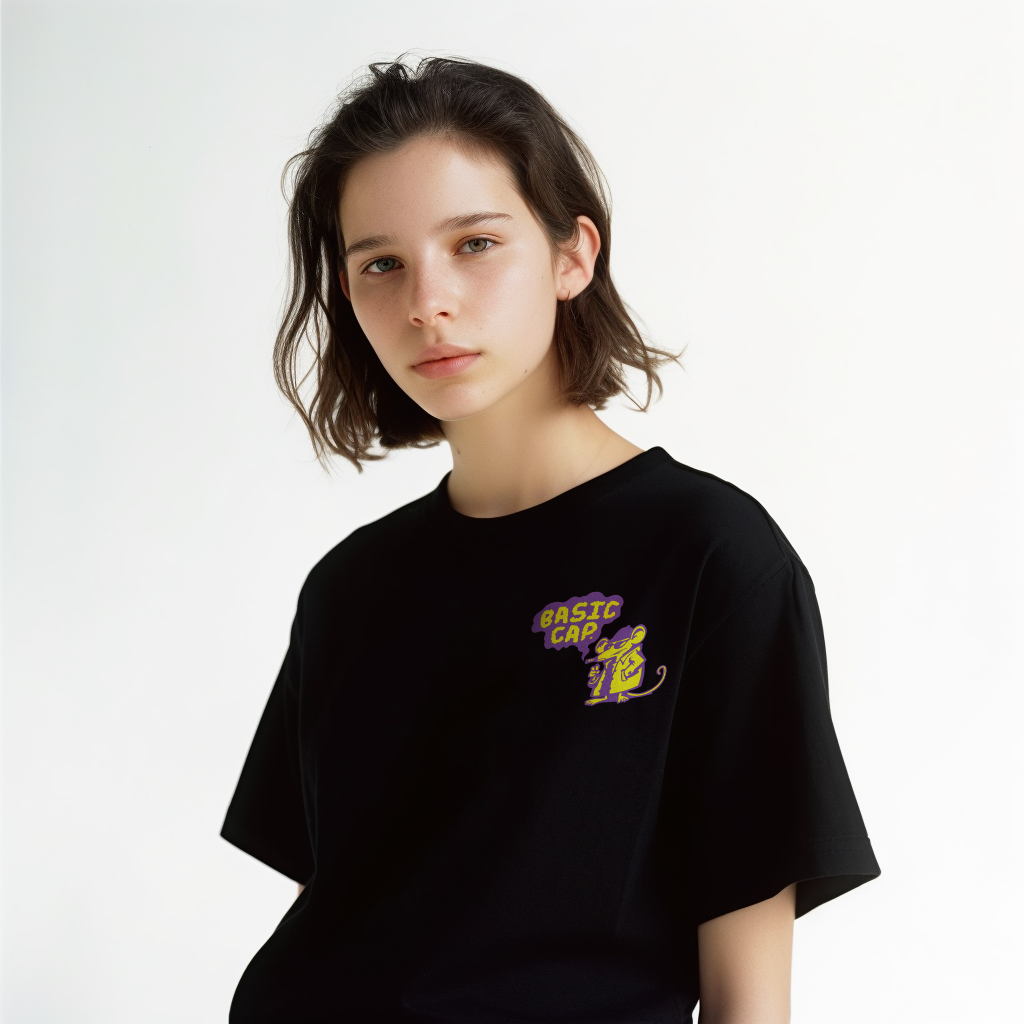 Smoky Rat T-Shirt - Black.